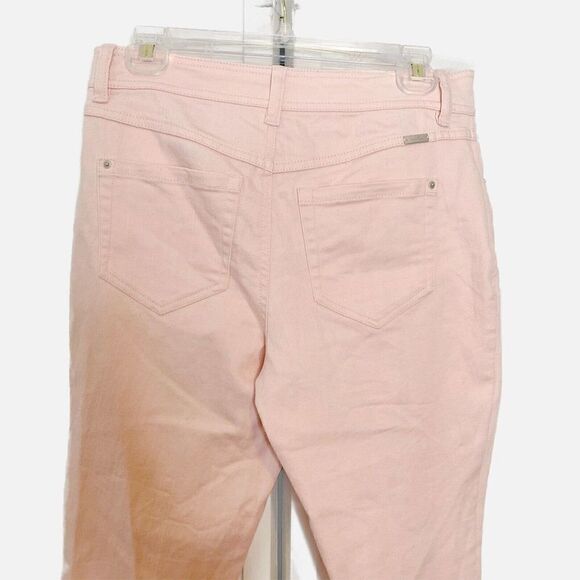 INC International Concepts INC Tulip-Hem Skinny Ankle Jeans (New Pale Blush, 4) - Picture 8 of 12